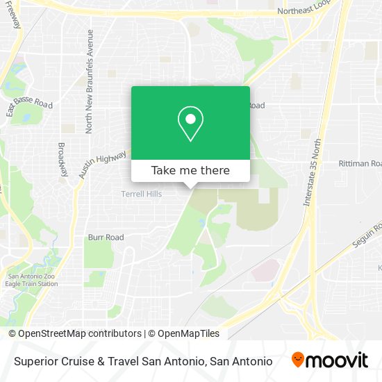 Superior Cruise & Travel San Antonio map