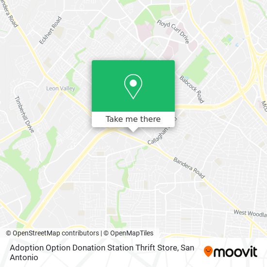 Adoption Option Donation Station Thrift Store map