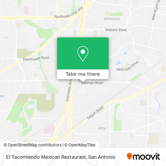 El Tacomiendo Mexican Restaurant map