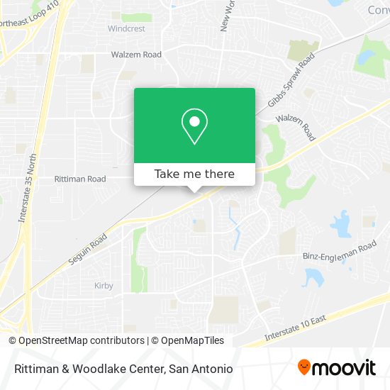 Rittiman & Woodlake Center map