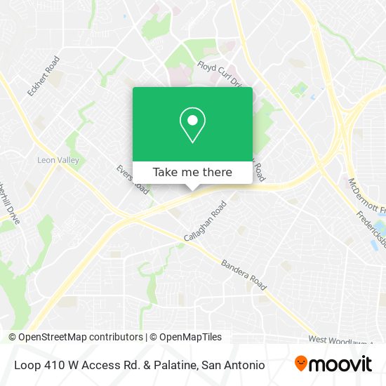 Mapa de Loop 410 W Access Rd. & Palatine