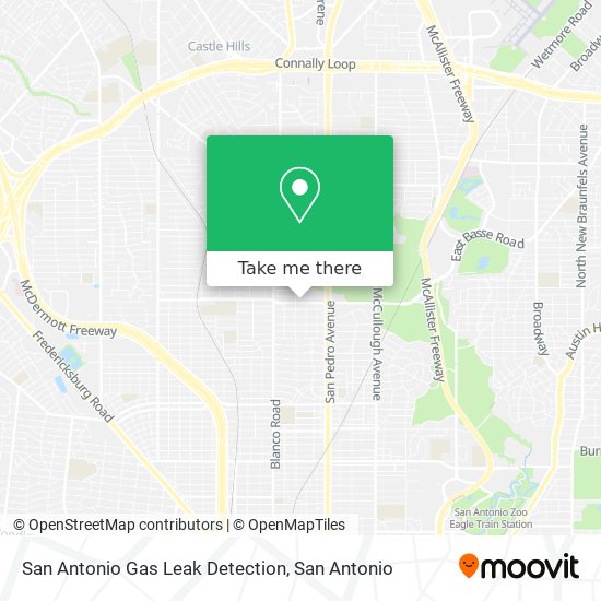 San Antonio Gas Leak Detection map