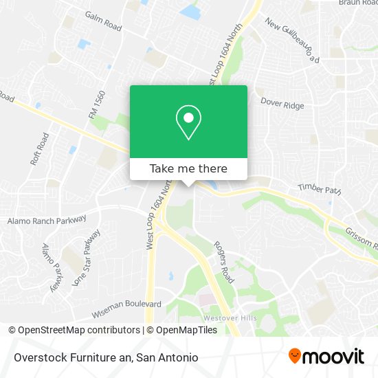Overstock Furniture an map