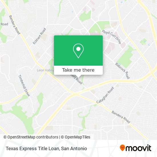 Mapa de Texas Express Title Loan
