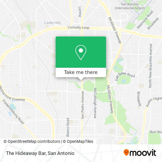 The Hideaway Bar map