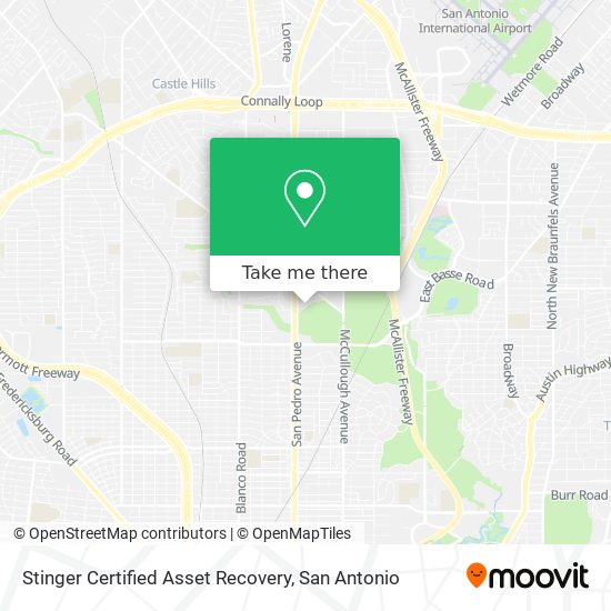 Mapa de Stinger Certified Asset Recovery