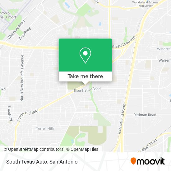 South Texas Auto map