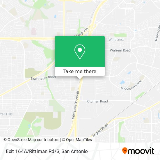 Mapa de Exit 164A/Rittiman Rd/S