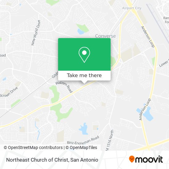 Northeast Church of Christ map