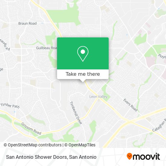 San Antonio Shower Doors map