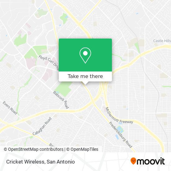 Mapa de Cricket Wireless