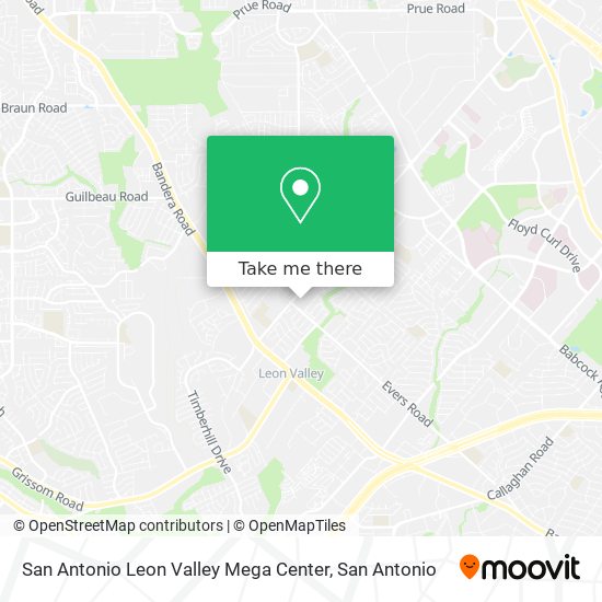 San Antonio Leon Valley Mega Center map