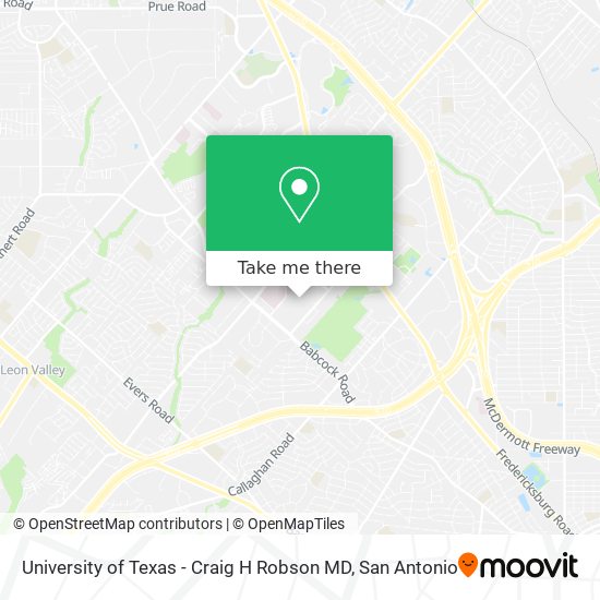 University of Texas - Craig H Robson MD map