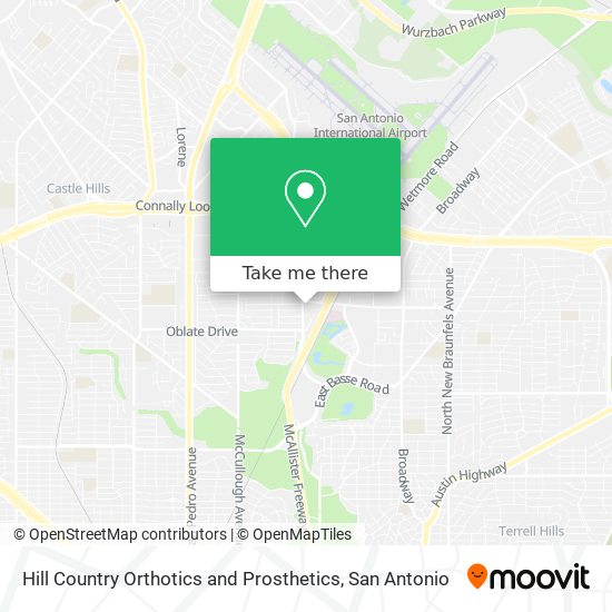 Mapa de Hill Country Orthotics and Prosthetics
