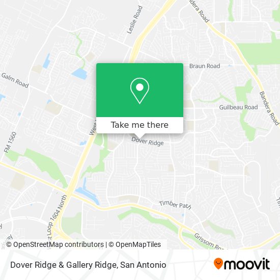 Dover Ridge & Gallery Ridge map