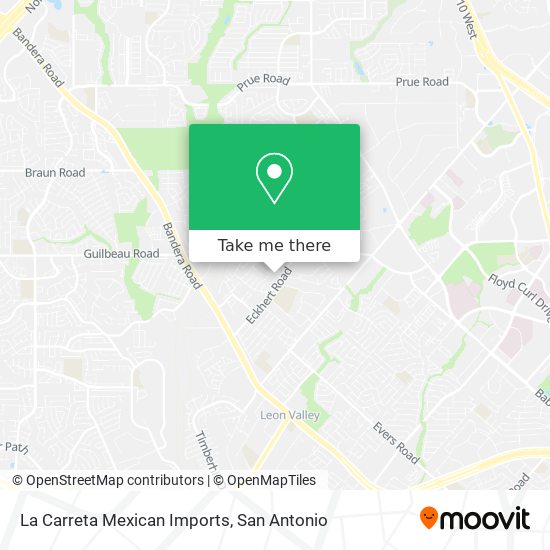 Mapa de La Carreta Mexican Imports