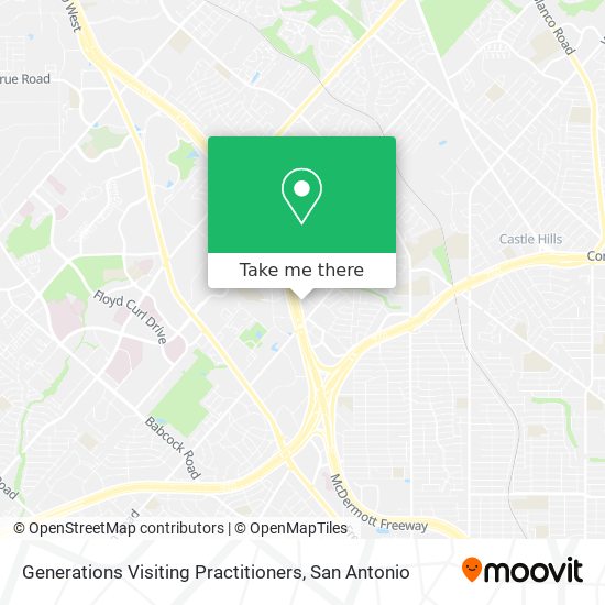 Generations Visiting Practitioners map