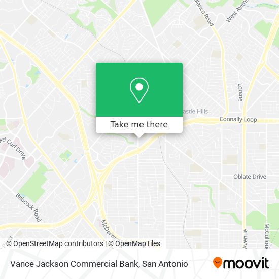Vance Jackson Commercial Bank map