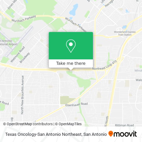 Texas Oncology-San Antonio Northeast map