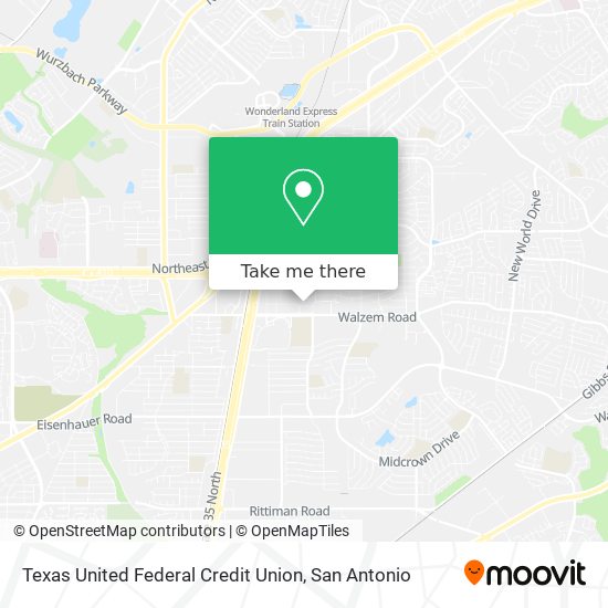 Texas United Federal Credit Union map
