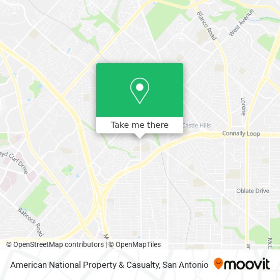 Mapa de American National Property & Casualty