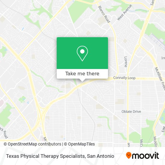 Mapa de Texas Physical Therapy Specialists