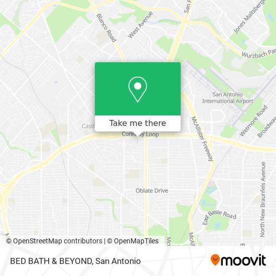 BED BATH & BEYOND map