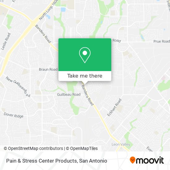 Pain & Stress Center Products map