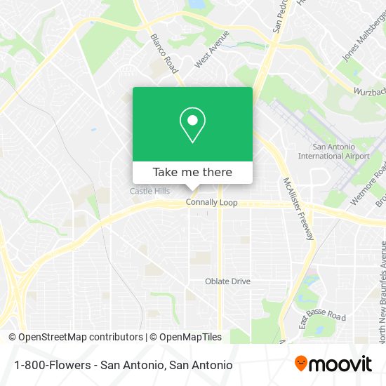 1-800-Flowers - San Antonio map