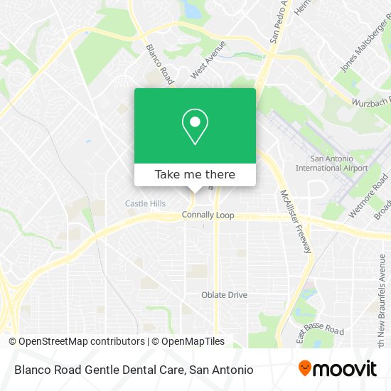 Blanco Road Gentle Dental Care map