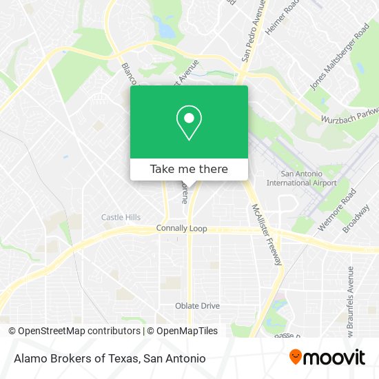 Mapa de Alamo Brokers of Texas