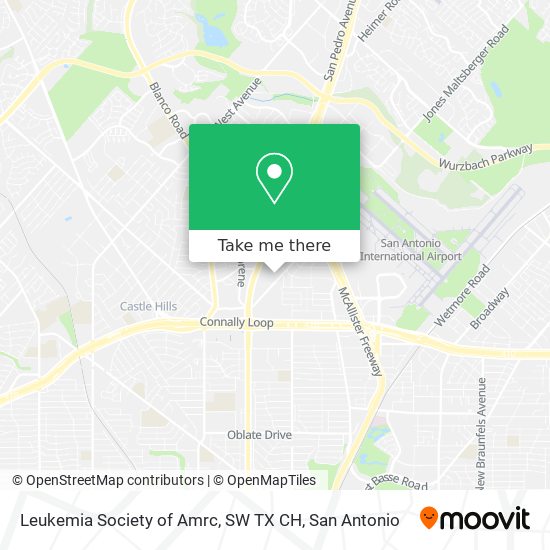 Mapa de Leukemia Society of Amrc, SW TX CH