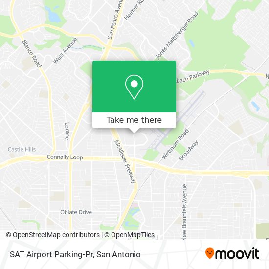 SAT Airport Parking-Pr map