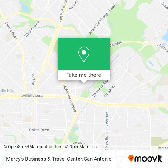 Marcy's Business & Travel Center map