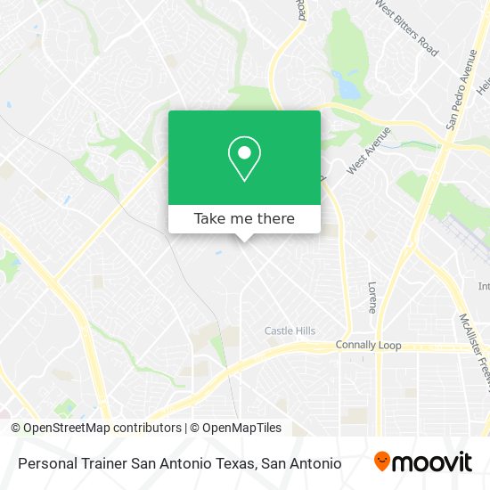 Personal Trainer San Antonio Texas map