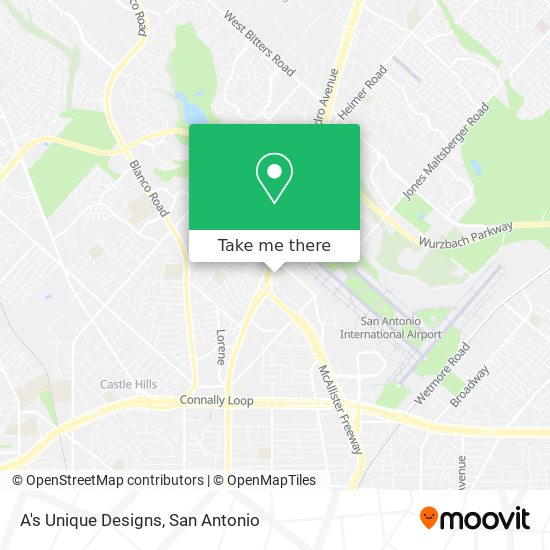 A's Unique Designs map