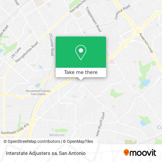 Interstate Adjusters sa map