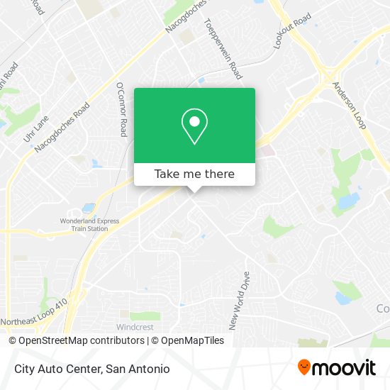 City Auto Center map