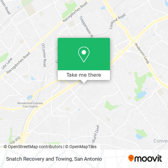 Snatch Recovery and Towing map