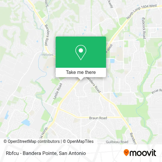 Rbfcu - Bandera Pointe map