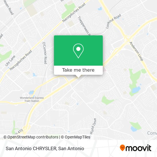 San Antonio CHRYSLER map