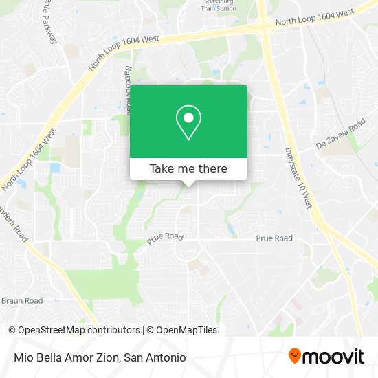 Mio Bella Amor Zion map