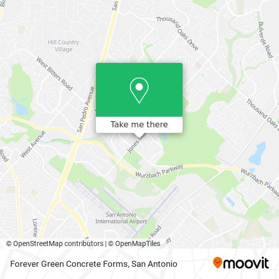 Forever Green Concrete Forms map