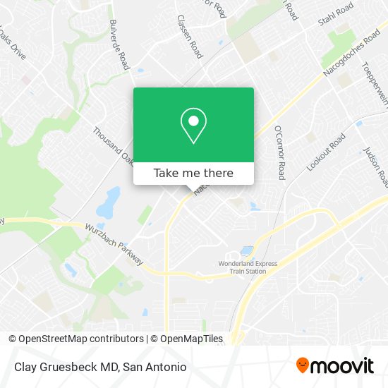 Clay Gruesbeck MD map
