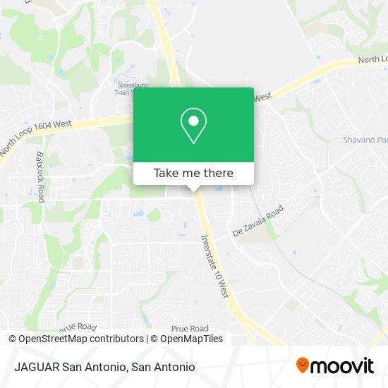 JAGUAR San Antonio map