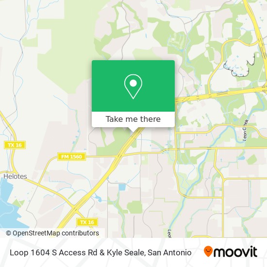 Mapa de Loop 1604 S Access Rd & Kyle Seale