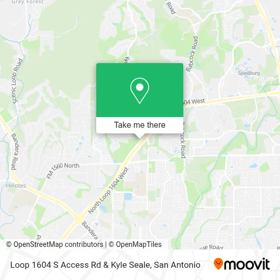 Loop 1604 S Access Rd & Kyle Seale map