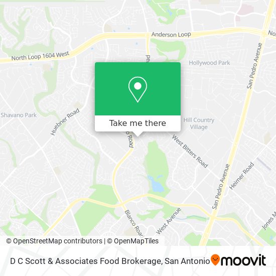 D C Scott & Associates Food Brokerage map