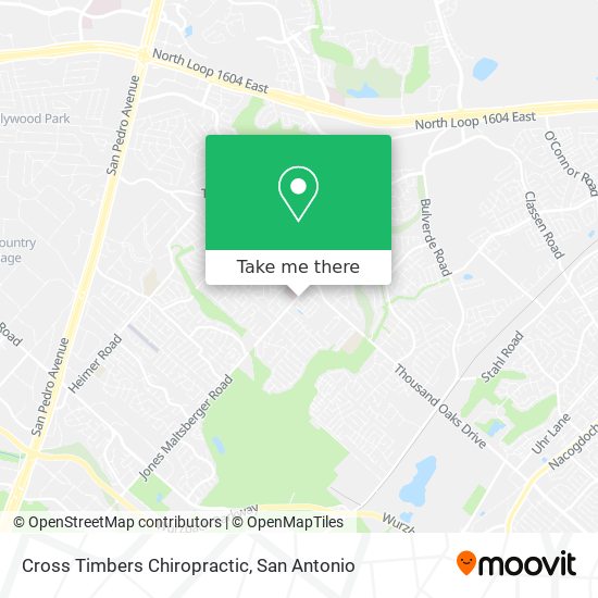 Cross Timbers Chiropractic map