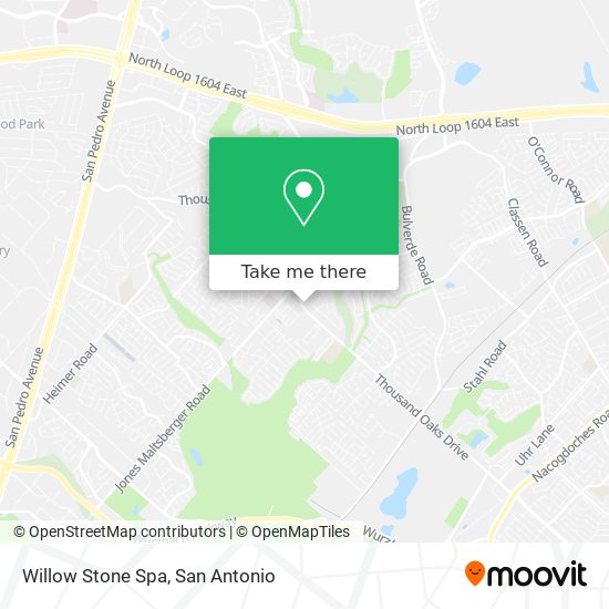Willow Stone Spa map